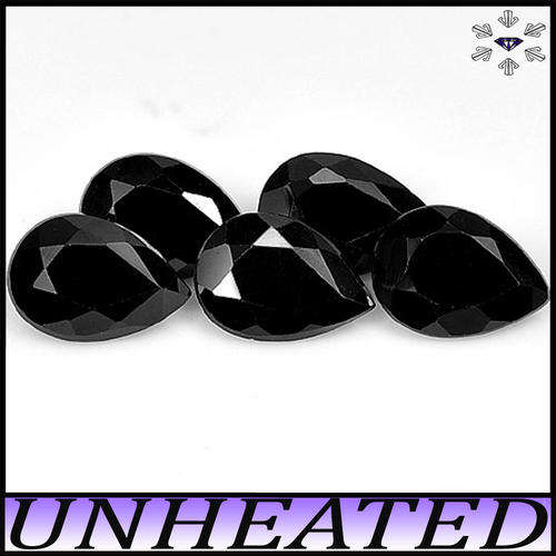 1.50ct Matching Sri-Lanka Spinel Pears - Three Fancy Black Gem Parcel