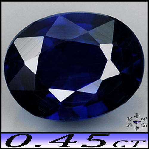 0.45ct Gem Royal Navy Blue Sapphire - VS - Natural Dodoma Oval (Gentle Heat)