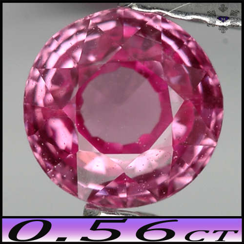 0.56ct Vivid Pink Tanzania Sapphire - VS - Fancy Modern Mixed Round Gem