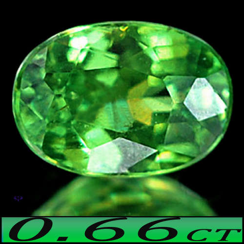 0.66ct Fancy Madagascan Demantoid - VVS - Unheated Vivid Green Garnet