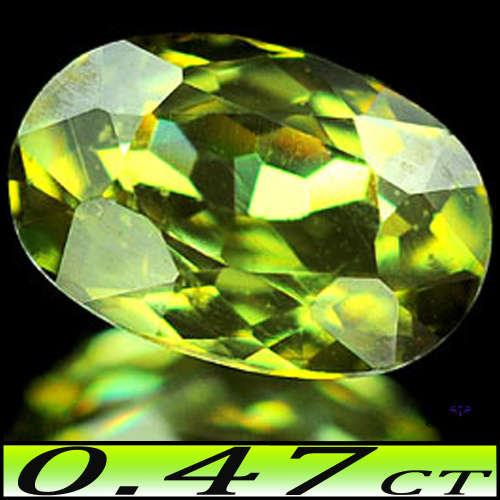 0.47ct Vary Rare Demantoid Garnet - SI - Fancy Medium Deep Green Oval