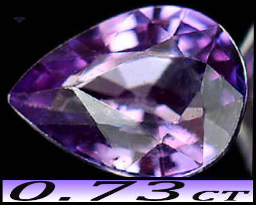 0.73ct Unheated Winza Vivid Purple Sapphire - VVS - Rare Clean Natural Pear Gemstone