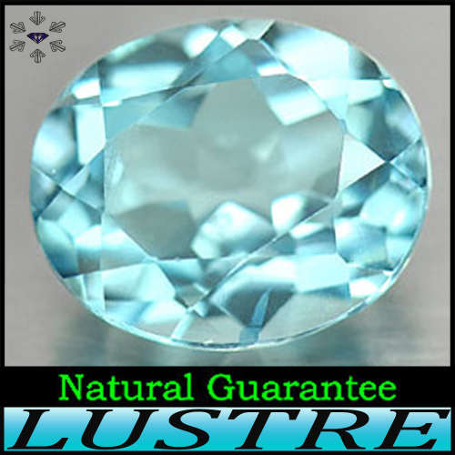 5.20ct Unheated Pastel Blue Brazilian Topaz - VVS - Natural Fancy Modern Oval Gem