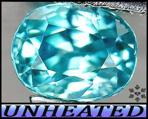 1.58ct Cambodia Crisp Blue Zircon Gem - VS - Natural Unheated Modern Mixed Oval