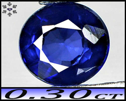 0.30ct Stunning Ink Blue Ceylon Sapphire - VS - Brilliant Round Gemstone (Gentle Heat)