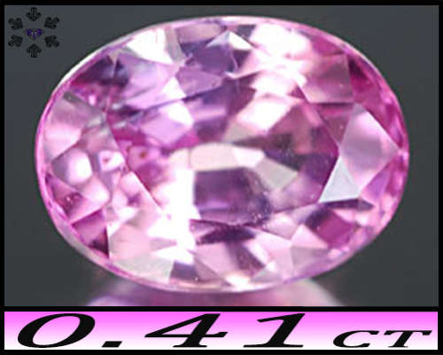 0.41ct Winza Gem Vivid Pink Sapphire - VS - Tanzania Modern Oval (Heated Gently)