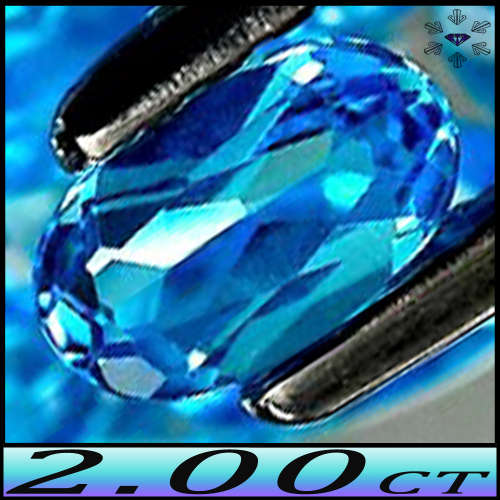 2.00ct Swiss Blue Brazil Topaz Parcel - VVS - Four Fancy Ovals (Irradiation)