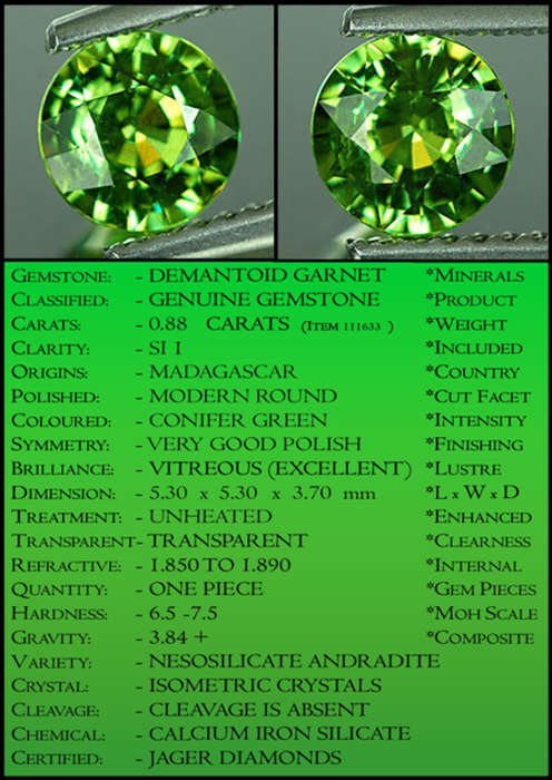 DEMANTOID GARNET