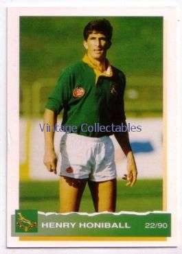 SPRINGBOKS 1994 Rugby Card - HENRY HONIBALL - 22/90