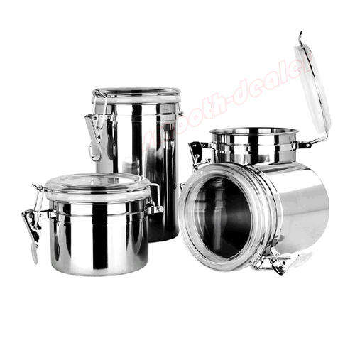 4 x Stainless Steel Canisters