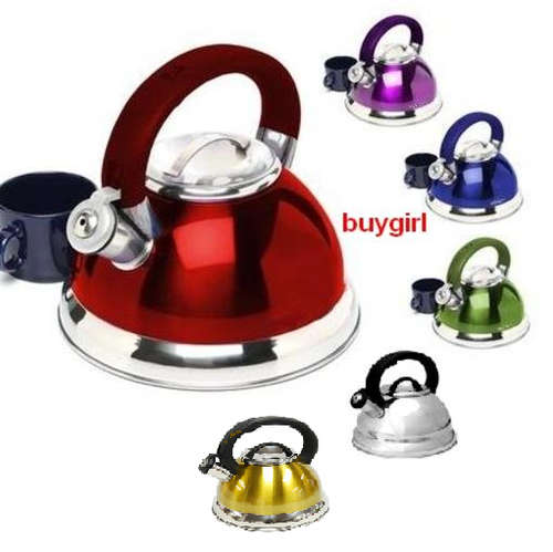 SPECIAL! ENERGY SAVING WHISTLING KETTLE:Works on Gas,Electro,Induction,Glass Ceramic & Halogen Plate