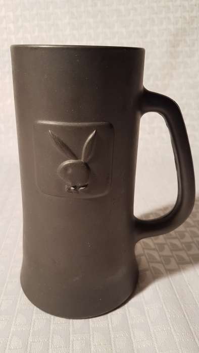 Vintage PLAYBOY Heavy Glass Bottom Beer Mug/Stein