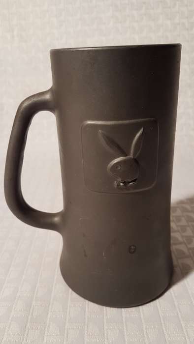 Vintage PLAYBOY Heavy Glass Bottom Beer Mug/Stein