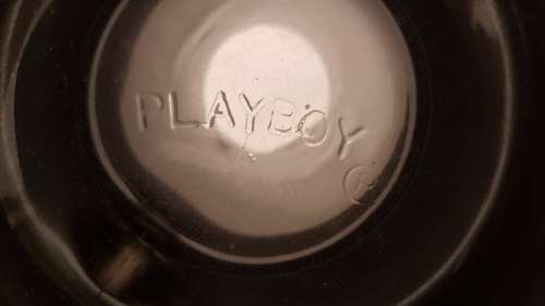 Vintage PLAYBOY Heavy Glass Bottom Beer Mug/Stein