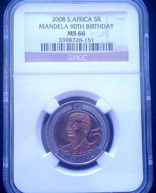 NGC Garded MS66 - 2008 Mandela 90th Birthday coin