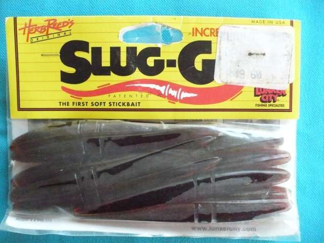 HERB REED'S  SLUG GO  LURES 4.5" CINNAMONPEPPER  10  PACKET OF 10