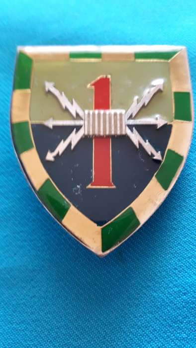 SADF    SHOULDER   FLASH  ' 1 SIGNAL REGIMENT'