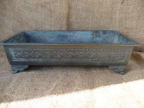 VINTAGE  JAPANESE BRASS/BRONZED FINISH  BONSAI PLANTER DISPLAY BOWL