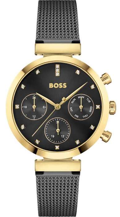 Ladies Hugo Boss Black Mesh Chronograph Watch 1502627