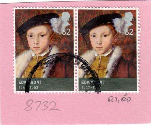GB Pair Edward VI (63p) Stamps. As Image.
