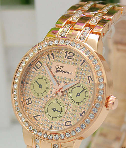 Geneva Women's fashion watch ROSE GOLD