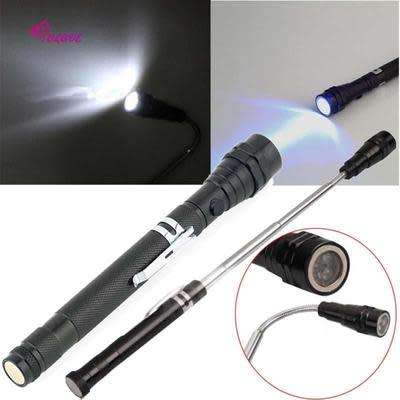 3 LED Torch Flashlight Magnetic Pick Up Tool Extendable