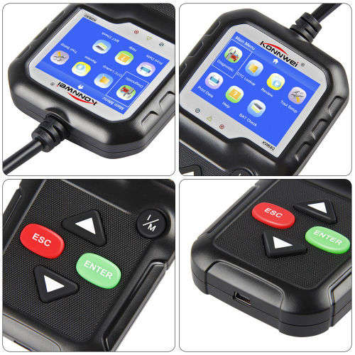 OBD2 Diagnostic Scanner Tool Car Code Reader EOBD Engine Fault Scan 2.4 KW680