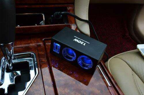 120W Car Cigarette Lighter 2 Way Socket Power Adapter USB Phone Charger Splitter