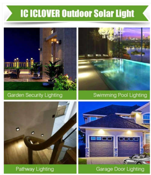 100 LED Solar Interaction Wall Lamp