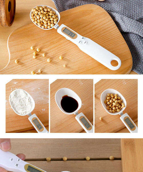 Kitchen Spoon Scales Electronic LCD Digital Spoon Weight Scale Gram