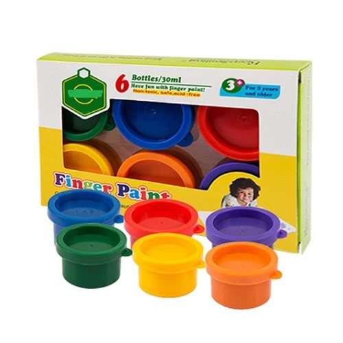6 Pieces Of Children`s Finger Painting Washable Finger Painting Art