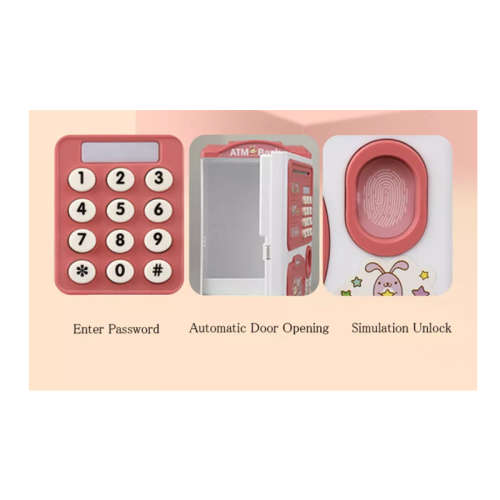 Creative Electronic Piggy Bank With ATM Password