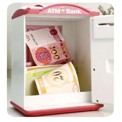 Creative Electronic Piggy Bank With ATM Password