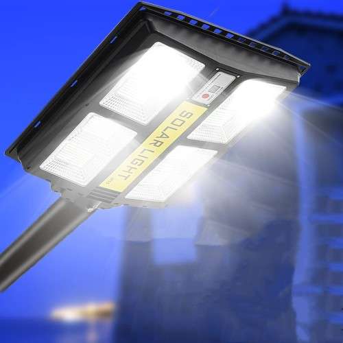 200W Solar Sensor Street Light with Remote Control & Pole Motion Sensor [160 LEDs] **SUPER BRIGHT**