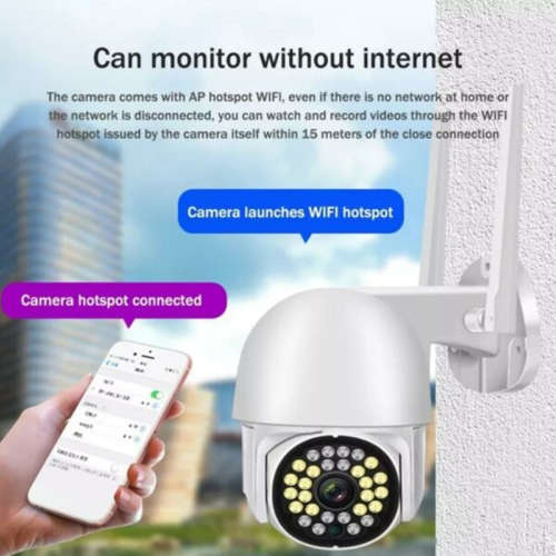 360 Degree WiFi Camera IP66 Waterproof Smart HD 1080P Cloud Wireless Security Surveillance