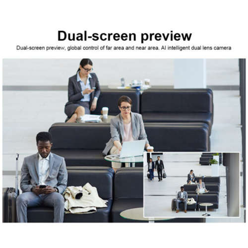Dual Lens Wifi Camera With ICSEE App 8MP 8 X Zoom