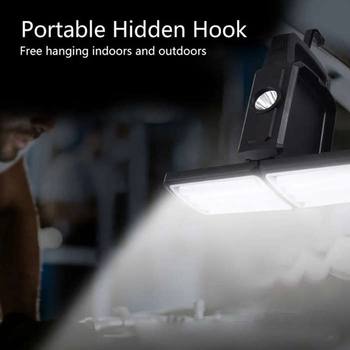 Portable Multifunctional Folding Solar LED Light Outdoor Waterproof Light with Dual Light Source USB