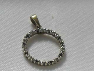 STUNNING SOLID 9CT GOLD DIAMOND & SAFFIRE PENDANT - NO RESERVE!!!
