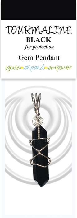 PENDANT - BLACK TOURMALINE (DOUBLE TERMINATED)