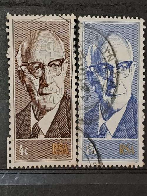1975 - RSA - 4c, 17c - Inauguration of State President Diedericks