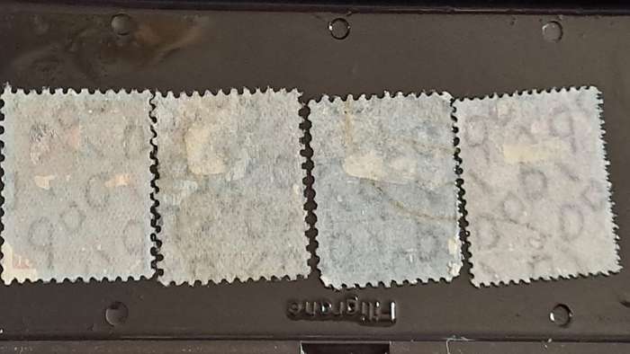 1948 - Germany American British  Zone -  WM - 4, 5, 8, 60 - Buildings