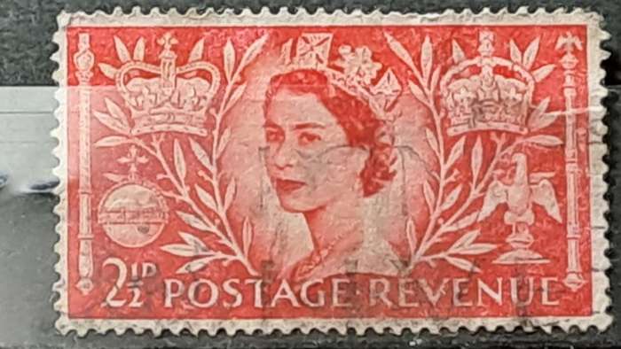 1953 - GB - 2½P - The Crowning of Queen Elizabeth II