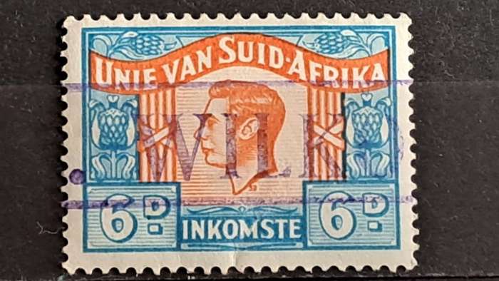 1947 - Union of South Africa - WM - 6 - Revenue Stamps