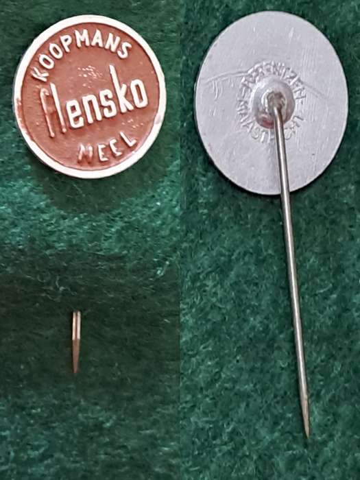 Pin: Vintage Dutch Advertising  - `Koopmans Flensko Meel` - Brown