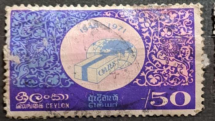 1971 - Ceylon (Sri Lanka) - 50 - The 25th Anniversary of CARE