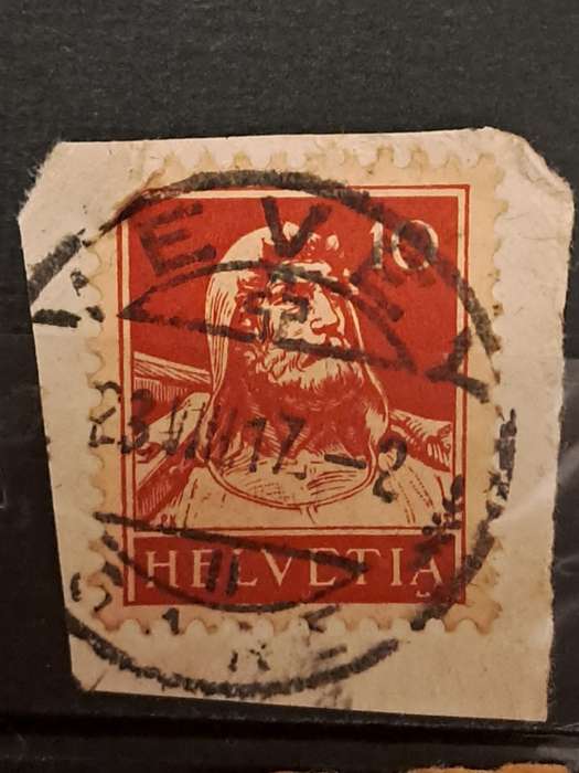 1914 - Switzerland - Postmark Vevey - 10 - Wilhelm Tell