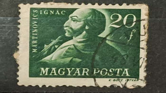 1947 - Hungary  - 20 - Ignac Martinovics