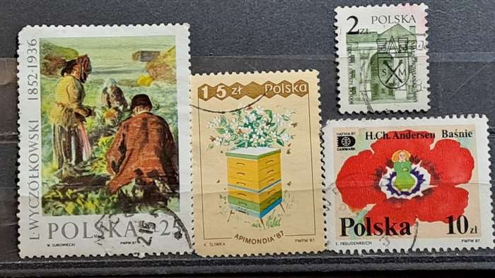 Poland : 1980 - 1987  : Lot of 4