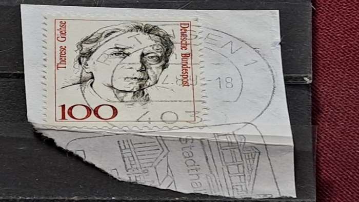 1988 - Germany Deutche  Bundespost -  Postmark Ratingen - 100 - Teresa Giehse