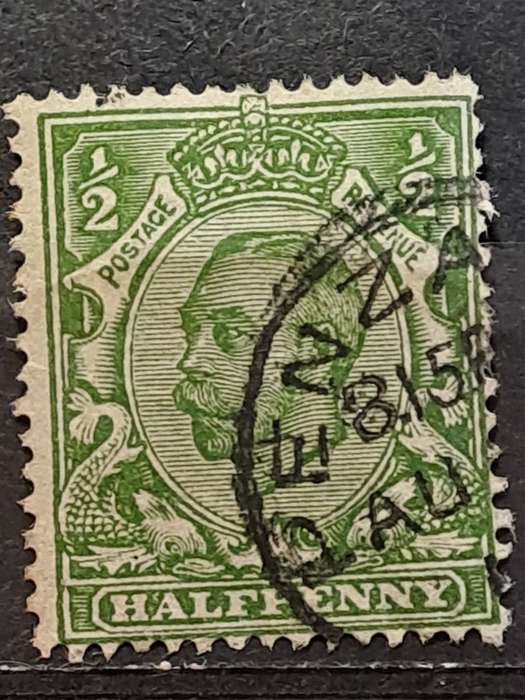 1912 - UK - Postmark Penzance - Half Penny - King Edward VII